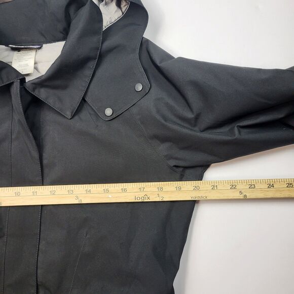 Patagonia Northwest Parka Jacket Hooded Women's Small Goose Down Black Full Zip - Picture 9 of 16